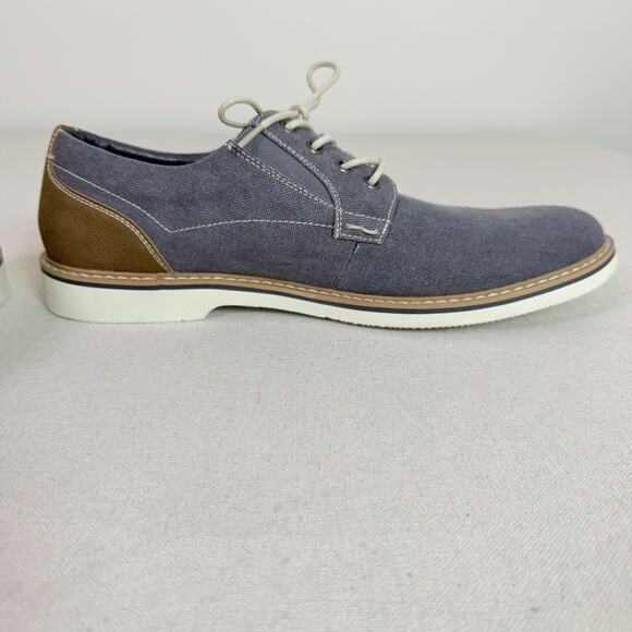 Nunn Bush Oxford Shoes Men\'s 11M Barklay Canvas Plain Toe Blue Casual Comfort main image 13